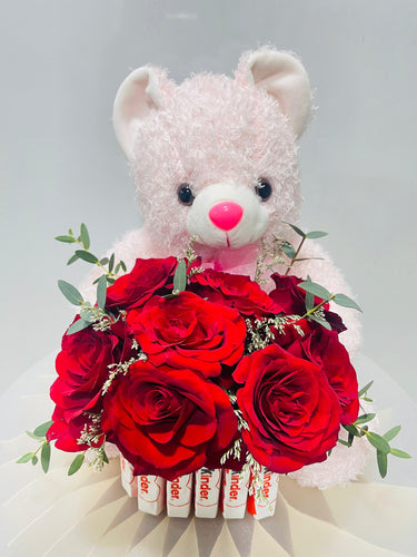 Pink Teddy Bear Gift Set